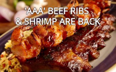 ‘AAA’ Beef Ribs & Warm, Spicy Shrimp Are Back